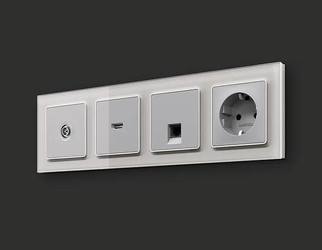 Комплект механизм TV розетки оконечной экранированной 5-1000MHz 3dB ALFA Серебро глянец Volt MA413005 QUANT Комплект механизм TV розетки оконечной экранированной 5-1000MHz 3dB ALFA Серебро глянец Volt MA413005 QUANT