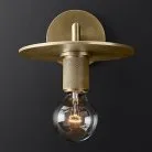 Бра Rh Utilitaire Knurled Disk Shade Sconce Brass 123282-22 ImperiumLoft