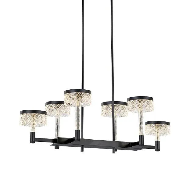 Люстра Delight Collection MD21020075-6B matt black Diamond cut Люстра Delight Collection MD21020075-6B matt black Diamond cut