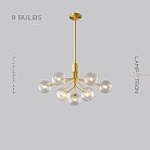 Люстра DANNA LUX 9 плафонов. Цвет латунь Lampatron f-danna-lux-brass-9 8437-23182