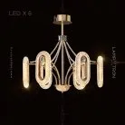 Люстра KEZIA CH 6 ламп Lampatron kezia-ch-6 5542-14333