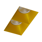 Встраиваемый светильник под сменную лампу Ledron Rise SQ H KIT2 Gold