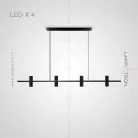 Реечный, рядный светильник CURB 4 лампы Lampatron 6817-18731