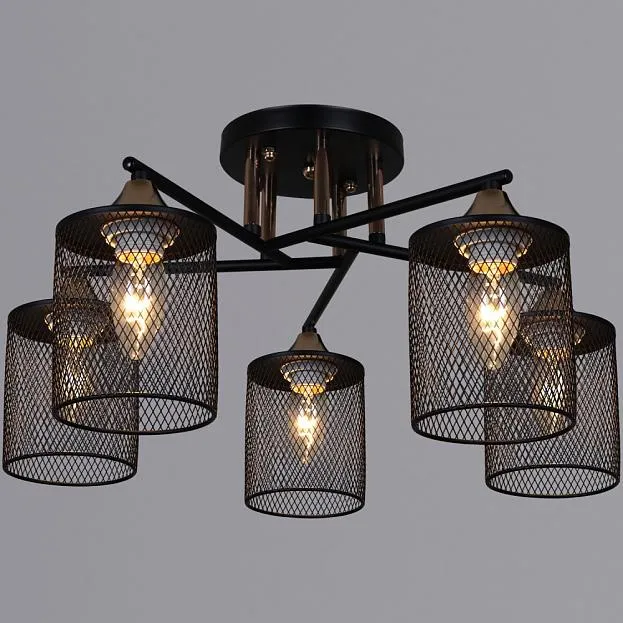 Потолочная люстра Reluce 91360-0.3-05 BK+FG