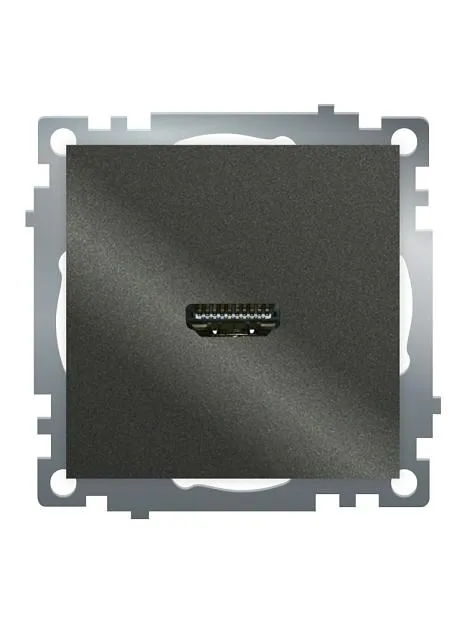 Розетка HDMI 2.1, Type A (механизм), серия Катрин, графит, GLS00-7118-06 Stekker 50059Розетка HDMI 2.1, Type A (механизм), серия Катрин, графит, GLS00-7118-06 Розетка HDMI 2.1, Type A (механизм), серия Катрин, графит, GLS00-7118-06 Stekker 50059Розетка HDMI 2.1, Type A (механизм), серия Катрин, графит, GLS00-7118-06