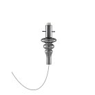 Декоративный стеклянный элемент дымчатый Donolux Glass DL20751 Smoky Brushed black CASCATA