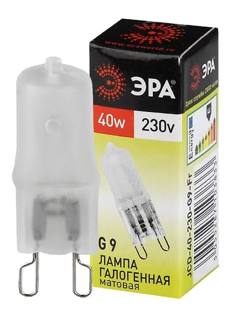 Лампочка галогеновая ЭРА G9-JCD-40-230V-FR