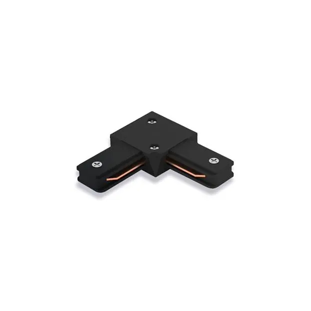 Коннектор Feron 10325 угловой однофазный для шинопровода, черный, LD1001 Коннектор Feron 10325 угловой однофазный для шинопровода, черный, LD1001