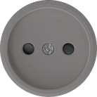 Накладка для розетки без заземления, со шторками 16A 250 В~, матовый кашемир, Donel DO21635 D16