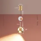 Подвесной светильник TAVE Цвет золото. С лифтом. Трехцветный свет Lampatron 8644-24152