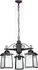 Уличный светильник подвесной Oasis Light 27370Cl 3 02 Bl FRANKFURT I