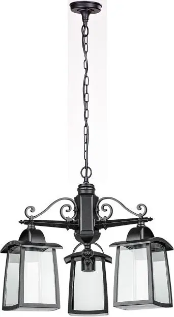 Уличный светильник подвесной Oasis Light 27370Cl 3 02 Bl FRANKFURT I