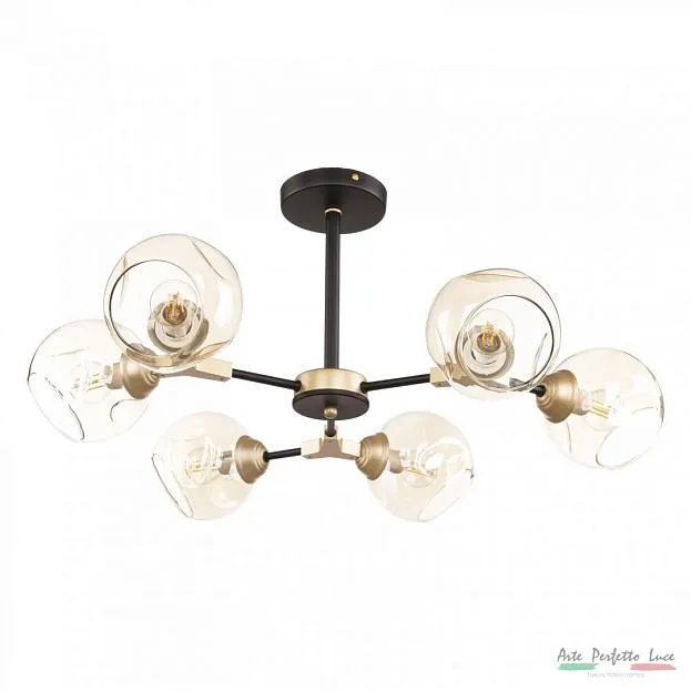 Люстра Arte Perfetto Luce APL22339312/6 MBK+SSG