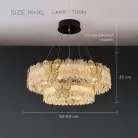 Кольцевые люстры и светильники AZUMI Размер Combo M+XL Lampatron 8890-25135