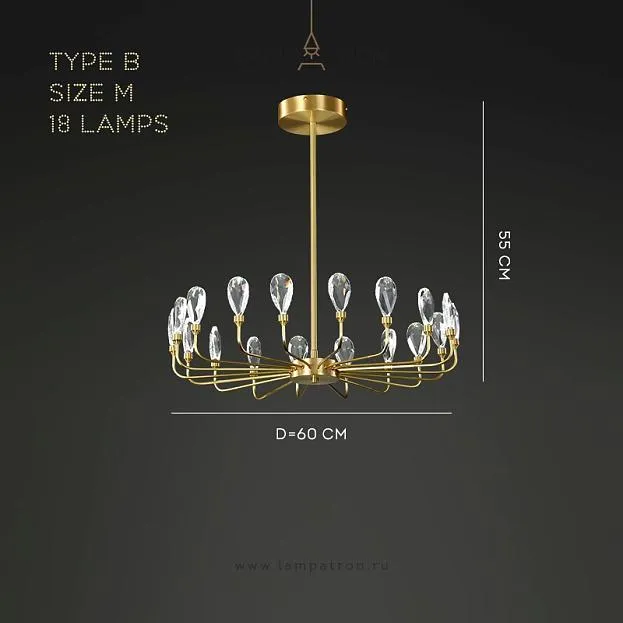 Люстра GLORIOLE UP Тип B. Размер M. 18 LED Lampatron gloriole-up-b-m 9129-26010 Люстра GLORIOLE UP Тип B. Размер M. 18 LED Lampatron gloriole-up-b-m 9129-26010