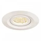 Встраиваемый поворотный LED 12W, 3000К, белый SLV 1000833 KINI светильник IP65