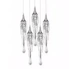 Подвесной светильник Delight Collection P68009L-5/R chrome Goddess Tears
