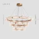 Кольцевые люстры и светильники BERTINA Три кольца Lampatron 7631-21360