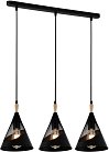 Подвесной светильник Reluce 03250-3.9-03 BK+WOOD