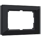 Рамка для двойной розетки Werkel W0081108 (черный) a051441 Favorit
