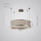 Кольцевые люстры и светильники ATARI NUOVO Тип D. Размер S Lampatron atari-nuovo-d-s 9081-25864