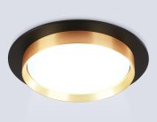 Встраиваемый светильник Ambrella light TU5020 BK/GD черный/золото IP20 GX70 D150*45
