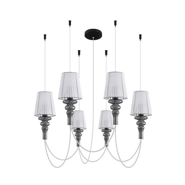 Подвес CASCATA, AC220В, 6хЕ14 40Вт макс. Donolux dl20751s6wbgrey Cascata Подвес CASCATA, AC220В, 6хЕ14 40Вт макс. Donolux dl20751s6wbgrey Cascata