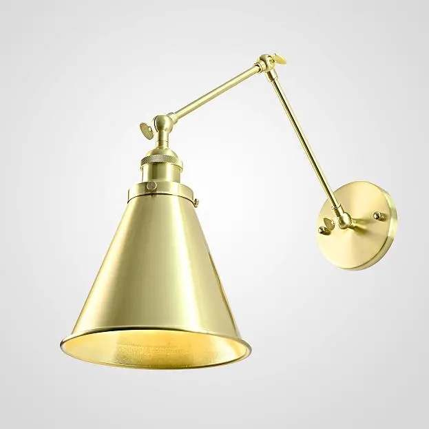 Бра Gloce Cone Shade Loft Industrial Metal Tall Gold 74698-22 ImperiumLoft Бра Gloce Cone Shade Loft Industrial Metal Tall Gold 74698-22 ImperiumLoft
