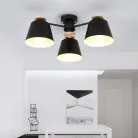 Потолочная люстра SCAD 3 плафона. Цвет черный. Lampatron scad-3-black 643-18