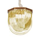 Люстра Delight Collection A001-400 L4 brass/amber Murano Glass