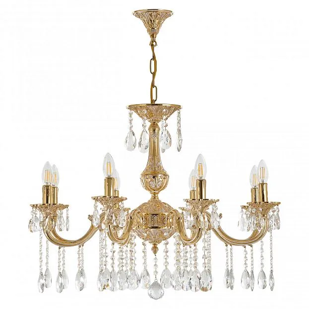 Люстра с хрустальными подвесками Bohemia Ivele Crystal AL78101/8/250 A GW