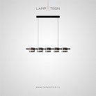 Реечный, рядный светильник JANICE LONG 5 плафонов. Нейтральный свет Lampatron janice-long-5-neutr 8564-23822