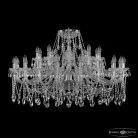 Люстра хрустальная Bohemia Ivele Crystal  1413/20+10/400 Ni