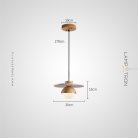 Подвесной светильник GUNRIK Светлое дерево Lampatron f-gunrik-light-wood 8662-24204