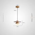 Подвесной светильник GUNRIK Светлое дерево Lampatron f-gunrik-light-wood 8662-24204