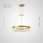 Кольцевые люстры и светильники CAPELLA Одно кольцо. 83 см Lampatron 6385-17162