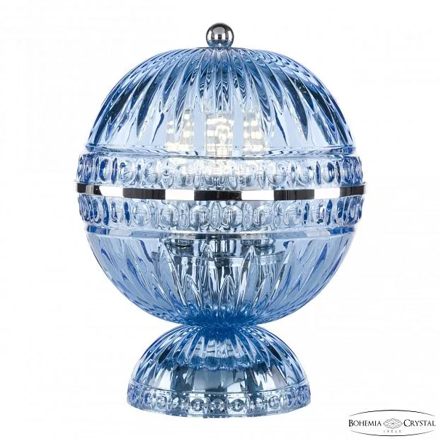 Настольная лампа Bohemia Ivele Crystal 5480L/17 Ni Aquamarine/M-1G