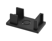 Внутренний соединитель для магнитного накладного шинопровода угловой Crystal Lux CLT 0.216 02 BL