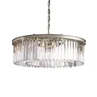 Подвесная люстра Delight Collection KR0387P-10B chrome/clear 1920s Odeon