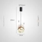 Подвесной светильник EMMERT Цвет золото Lampatron 8588-23916