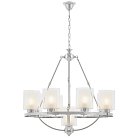 Подвесная люстра Lumina Deco LDP 1220-9 CHR+WT SANTINI