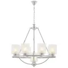 Подвесная люстра Lumina Deco LDP 1220-9 CHR+WT SANTINI