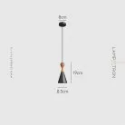 Подвесной светильник TINTIN Цвет: Орех + Черный Lampatron 8865-25042