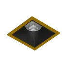 Встраиваемый светодиодный светильник Ledron RISE KIT 1 LED 3000K Gold-Black