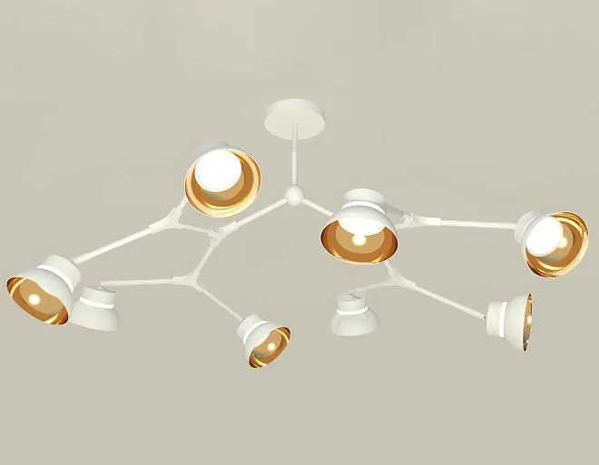 Люстра на штанге Ambrella light XB9059101/8 SWH/PYG/CL