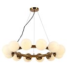 Подвесная люстра Perforated Glass Bubbles bronze D77 ImperiumLoft 156476-22 40.3317-1