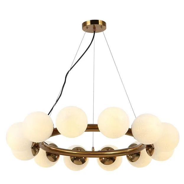 Подвесная люстра Perforated Glass Bubbles bronze D77 ImperiumLoft 156476-22 40.3317-1