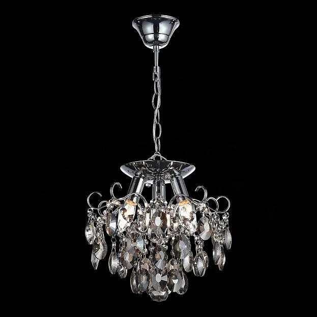 Люстра подвесная Темный хром/Тонированный черный E14 3*40W ST Luce SL846.102.03 Orecchini