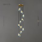 Готовая комбинация светильников LUCIA COMBO 10 ламп Lampatron 6760-18487
