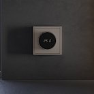 Терморегулятор электронный с индикацией и датчиком, для теплого пола, (капучино) Voltum VLS070114 S70